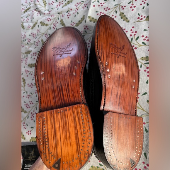 Florsheim Royal Imperial Black Kenmoor Wingtip Oxford Dress Shoes Size 10 NEW - Picture 9 of 15